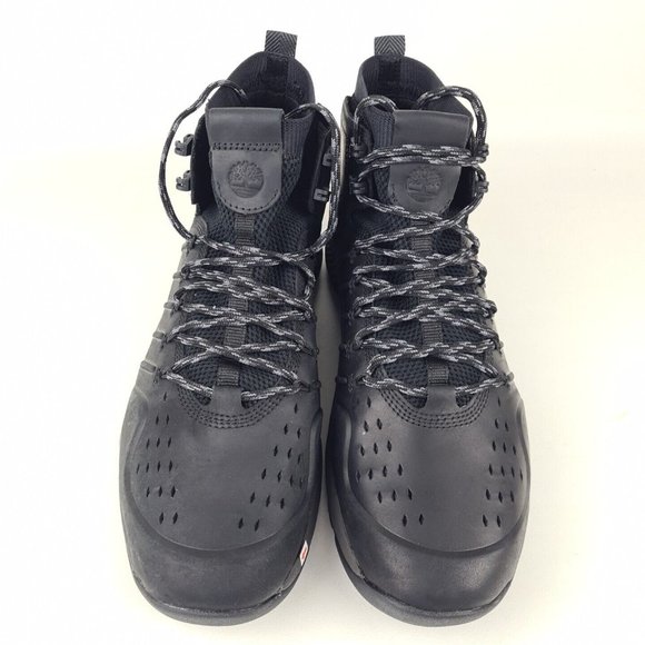 Timberland Flyroam Trail Mid Mens Black Boots Hiking Leather Size 11 main image 7